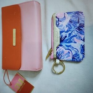 Juicy Couture Two-tone  Crossbody Bag with Lily Pulitzer ID Keychain Coin Purse